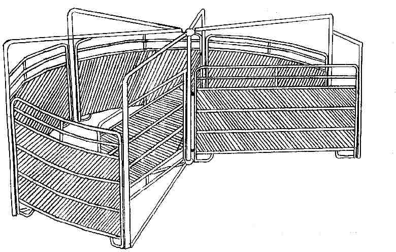 corral - 40' sweep tub