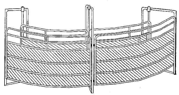 corral alley - 20' adjustable